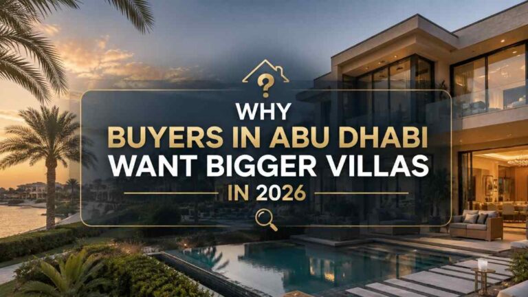 Why Buyers in Abu Dhabi Want Bigger Villas in 2026