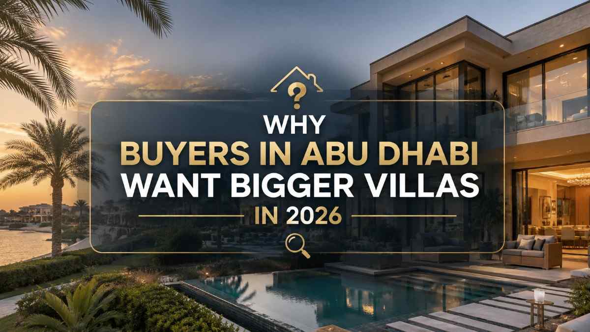 Why Buyers in Abu Dhabi Want Bigger Villas in 2026